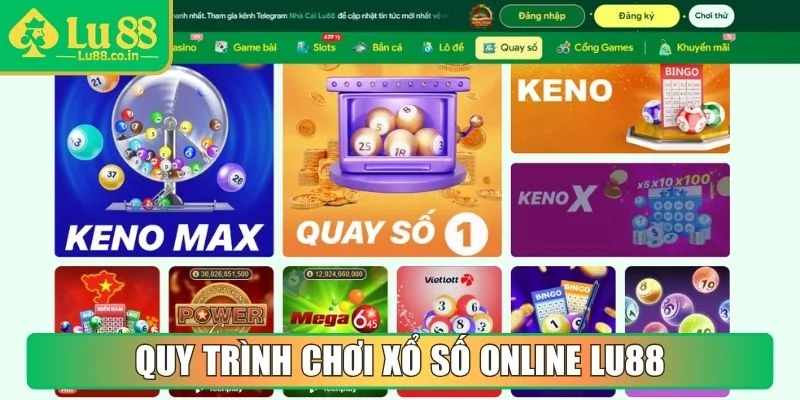 Quy trình chơi xổ số online LU88 đơn giản cho tân binh