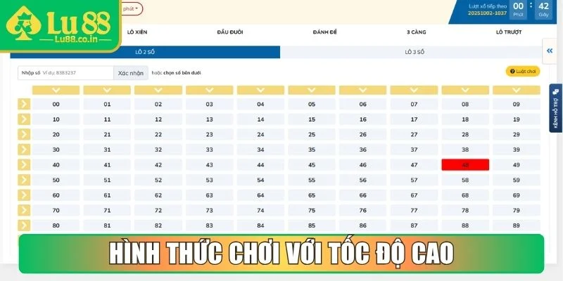 Hình thức chơi với tốc độ cao